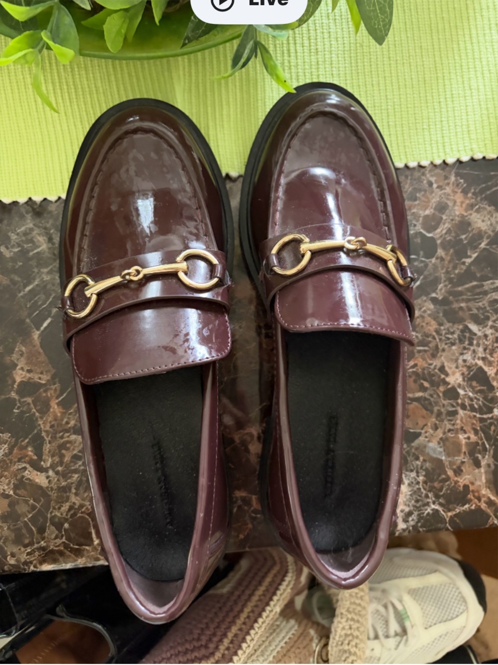 American Eagle AE Duchess Loafers - Burgundy Patent Leather